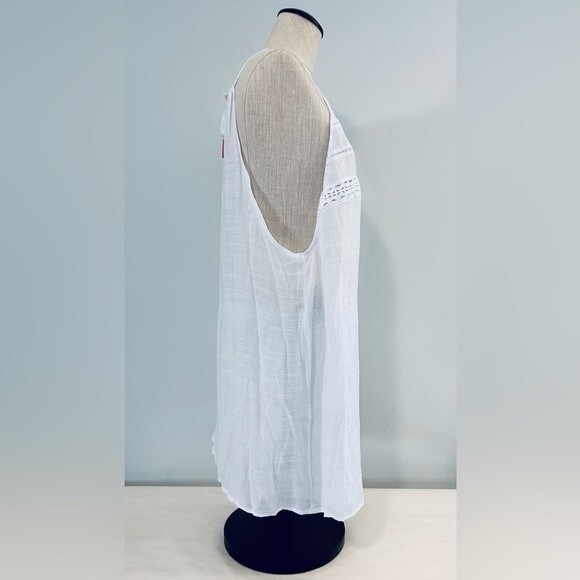 NEW Xhilaration White Coverup Dress size Large - Picture 3 of 7